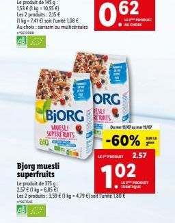 muesli Bjorg