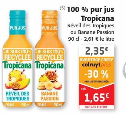 100 % pur jus Tropicana