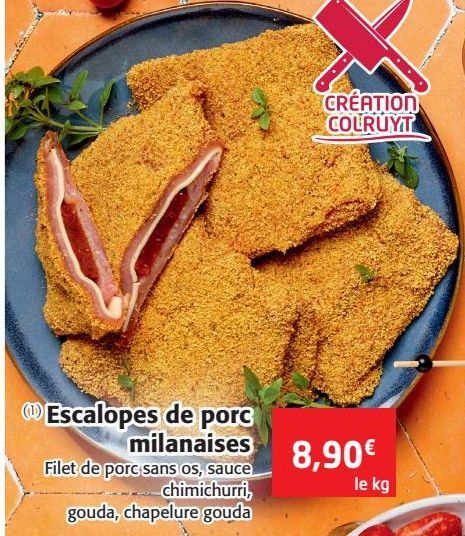 Escalopes de porc milanaises