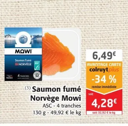 saumon fumé norvège mowi