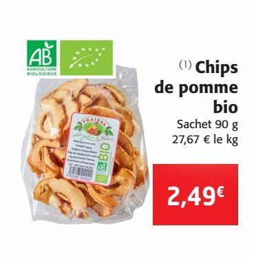 Chips de pomme bio
