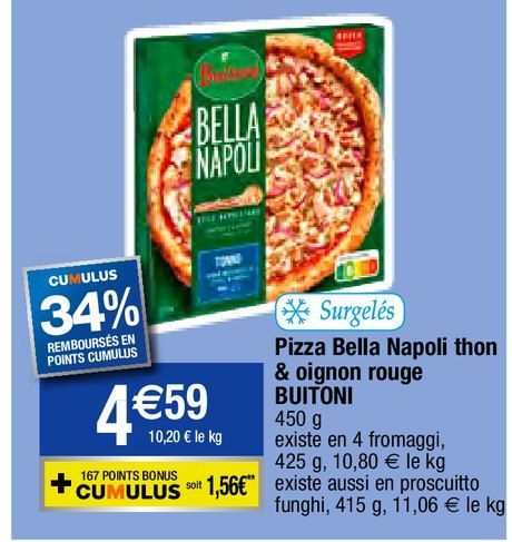 pizza surgelée Buitoni