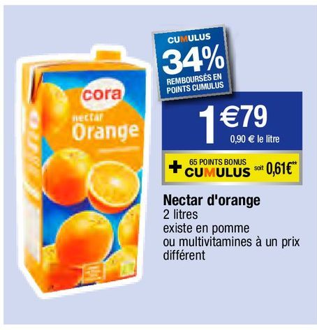 nectar d'orange Cora