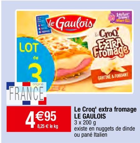 sandwichs Le gaulois