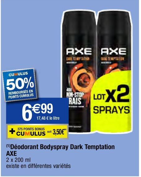 déodorant en spray Axe
