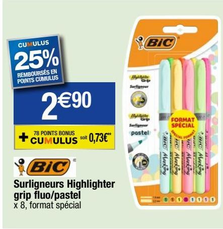 surligneur fluorescent BIC