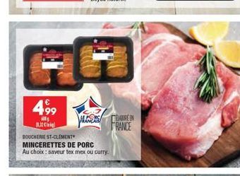 mincerettes de porc Boucherie St-Clément