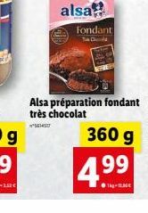 alsa  Fondant  The C  Alsa préparation fondant très chocolat  4.?9  99