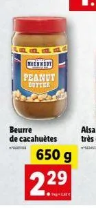 20, 2, l  mcennedy  peanut  butter  beurre de cacahuètes  goto  650 g  229  19-242