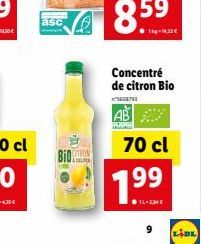 asc  CITRON  A  Concentré de citron Bio  608793  70 cl  199  9  LIDL