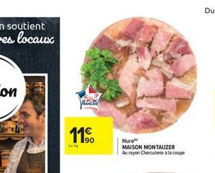 bekg  90  Hure MAISON MONTAUZER Au rayon Charcuterie à la coupe