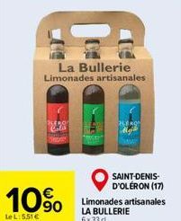 SLERON Cola  La Bullerie Limonades artisanales  10%  Le L: 5,51   LERO  SAINT-DENIS-D'OLÉRON (17) Limonades artisanales LA BULLERIE 6x33 d.