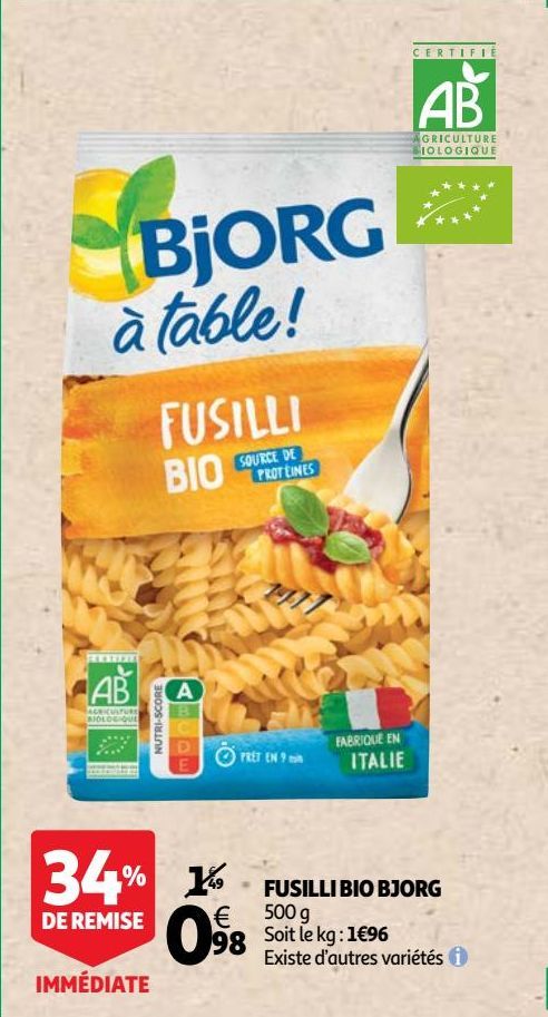 FUSILLI BIO BJORG