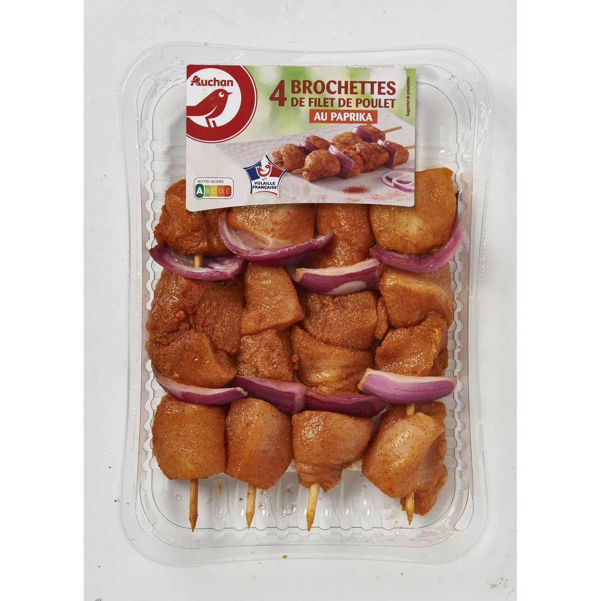 BROCHETTES DE POULET AUCHAN