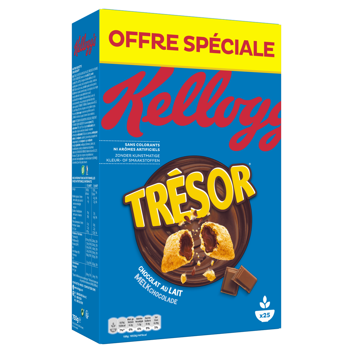 CÉRÉALES TRÉSOR CHOCOLAT AU LAIT KELLOGG'S