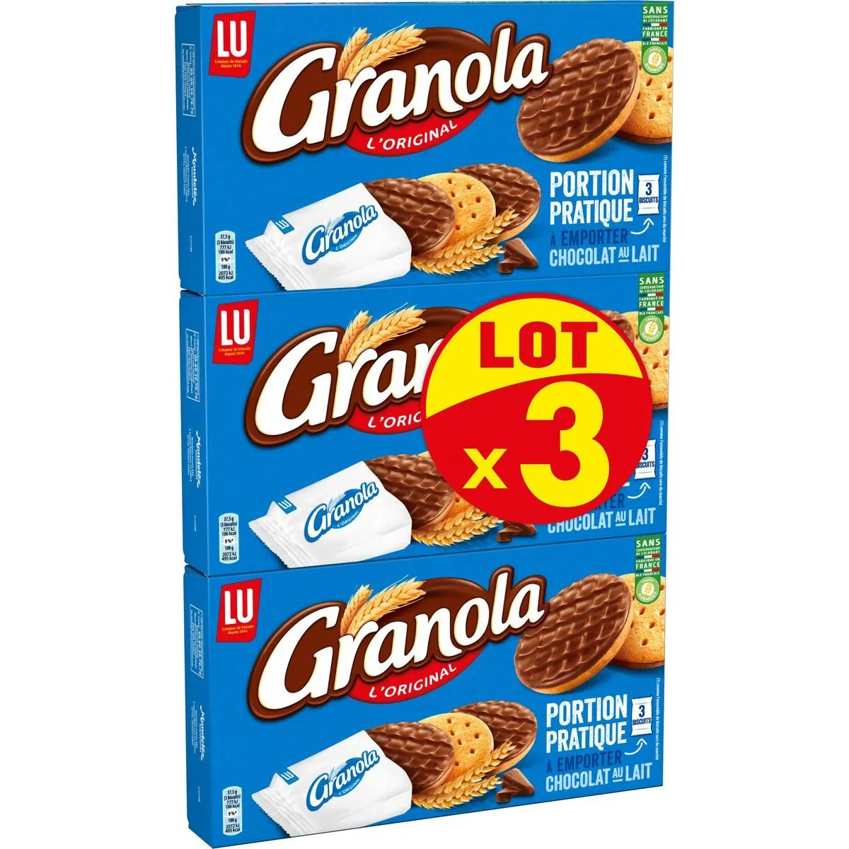 biscuits granola pocket lu