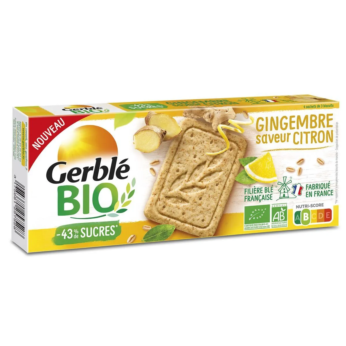 sablés citron gingembre bio gerble bio