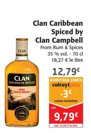 clan caribbean spiced by clan campbell