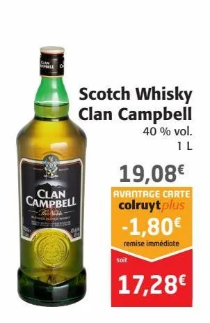 scotch whisky clan campbell