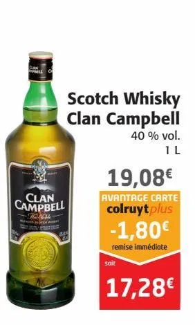 scotch  whisky clan campbell