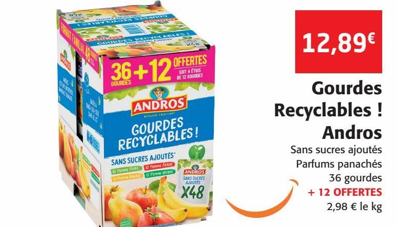 Gourdes Recyclables Andros