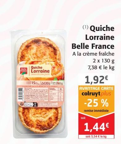 Quiche Lorraine Belle France