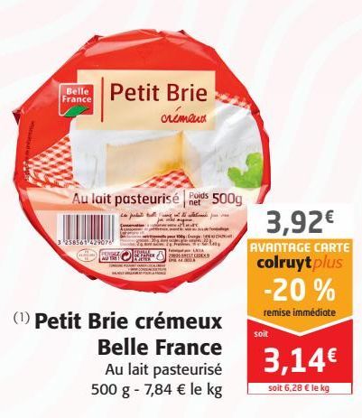 Petit Brie crémeux Belle France
