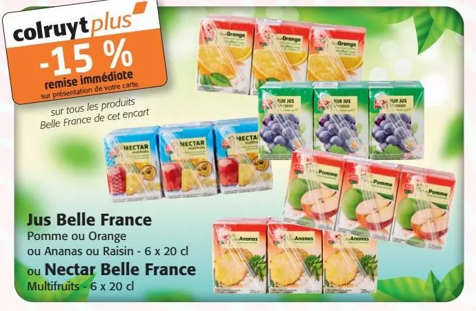 jus belle france ou nectar belle france