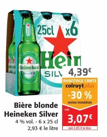 bière blonde heineken silver