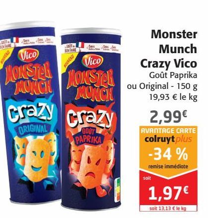 Monster Munch Crazy Vico