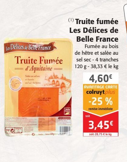 Truite fumée Les Délices de belle