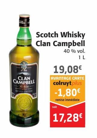 Scotch Whisky Clan Campbel