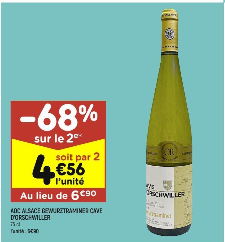 AOC Alsace gewurztraminer cave  D'Orschwiller