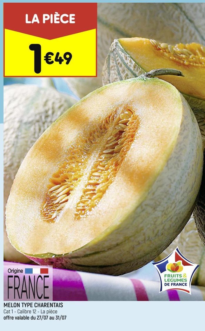 Melon type charentais