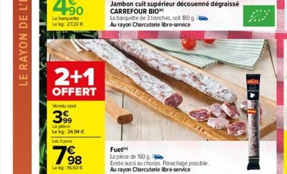 jambon cuit Carrefour