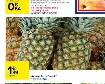 64    1?9  Lapioce  Ananas Extra Sweet Calibre AB.