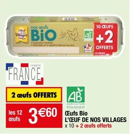 oeufs bio l'oeuf de nos villages