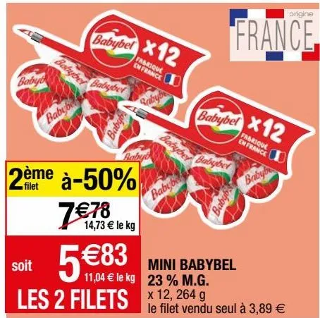 mini babybel 23% m.g.