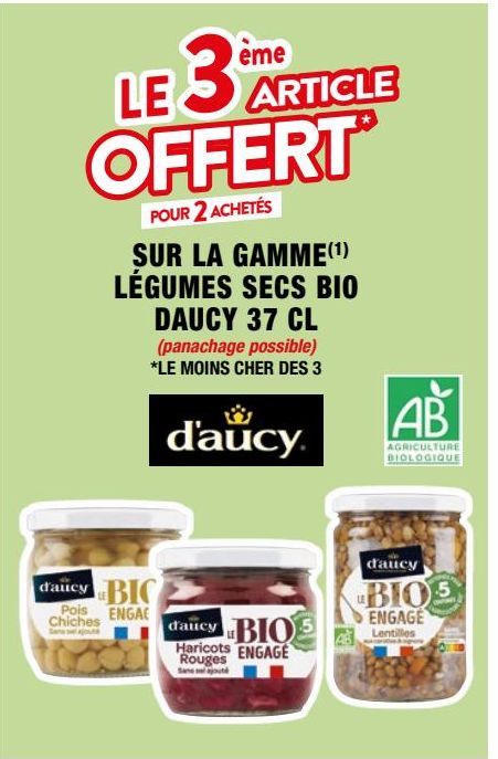 légumes secs D'aucy