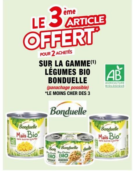 légumes bio Bonduelle