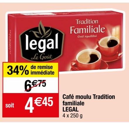 café moulu tradition familiale legal