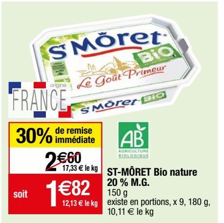 St Moret bio nature 20% M.G.