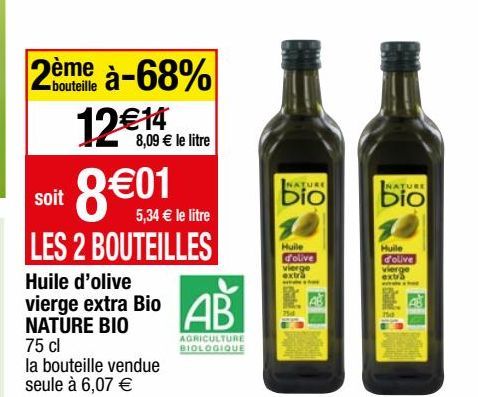huile d'olive extra vierge bio nature bio