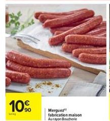 10  90  Leg  Merguez fabrication maison Aurayon Boucherie