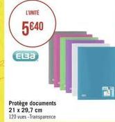 L'UNITE  540  ELBA  Protège documents 21 x 29,7 cm 120 vues-Transparence