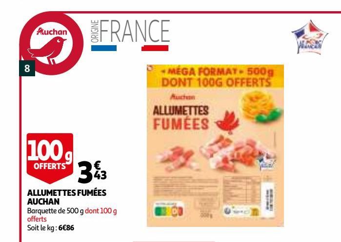 allumettes fumes auchan