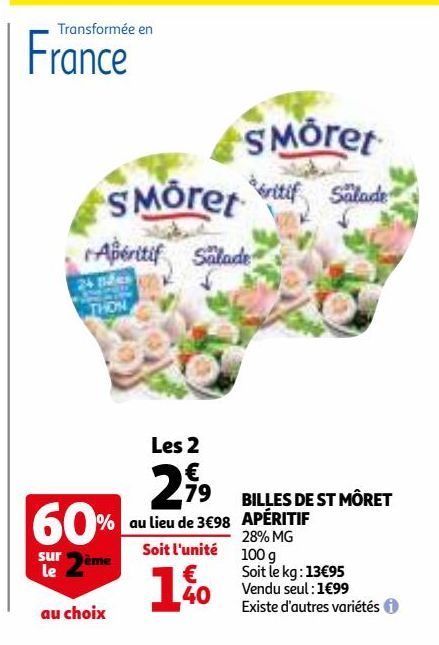 Billes de st moret aperitif