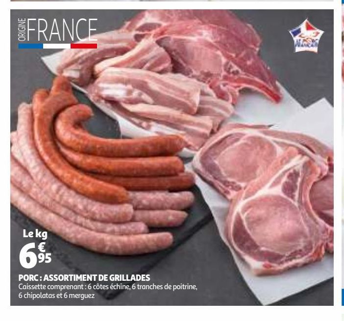 Porc: assortiment de grillades