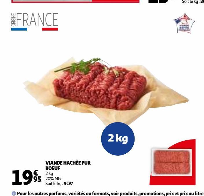 viande hachée pur boeuf