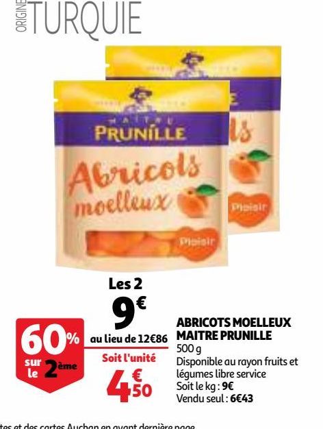 ABRICOTS MOELLEUX MAITRE PRUNILLE